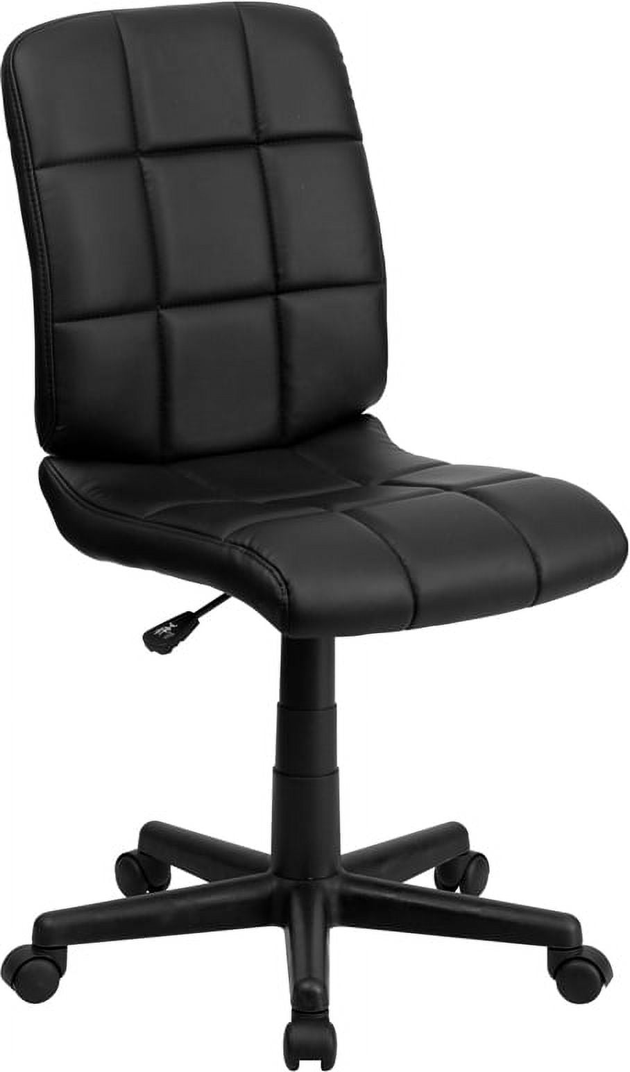 Black Vinyl Office Chair