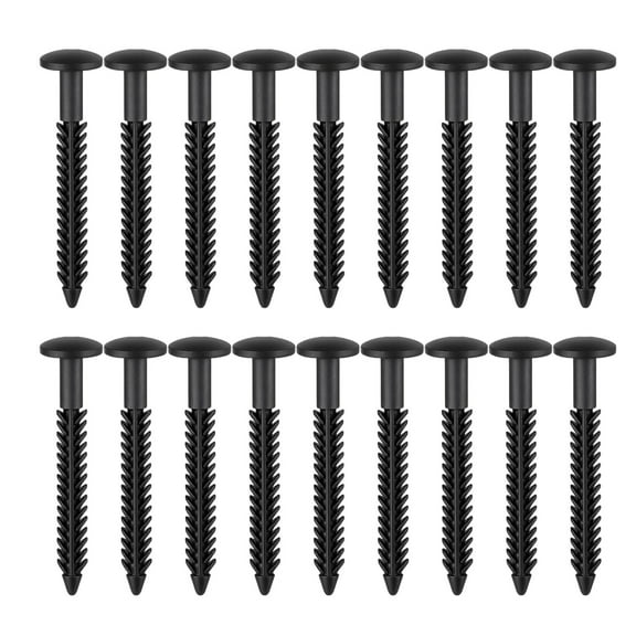 Black Shutter Fasteners 18-Pack - Heavy Duty Shutter Screws for Exterior Window Shutters - Durable Pin Pegs for Secure Installation