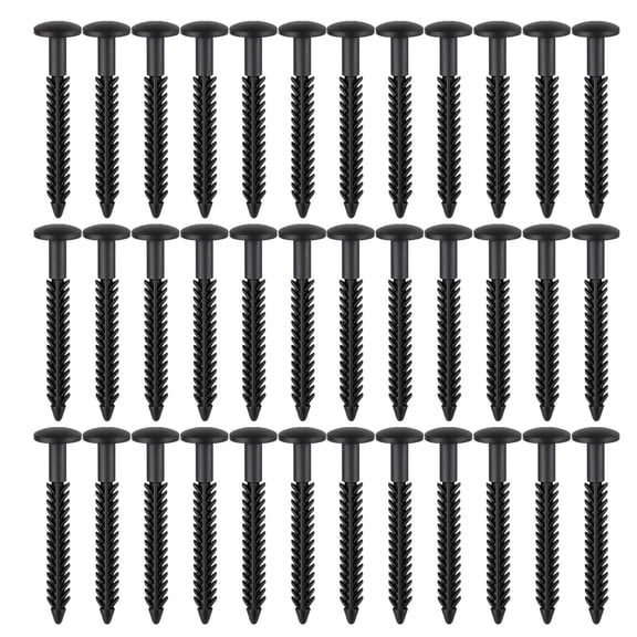 Black Shutter Fasteners 36-Pack - Heavy Duty Shutter Screws for Exterior Window Shutters - Durable Pin Pegs for Secure Installation