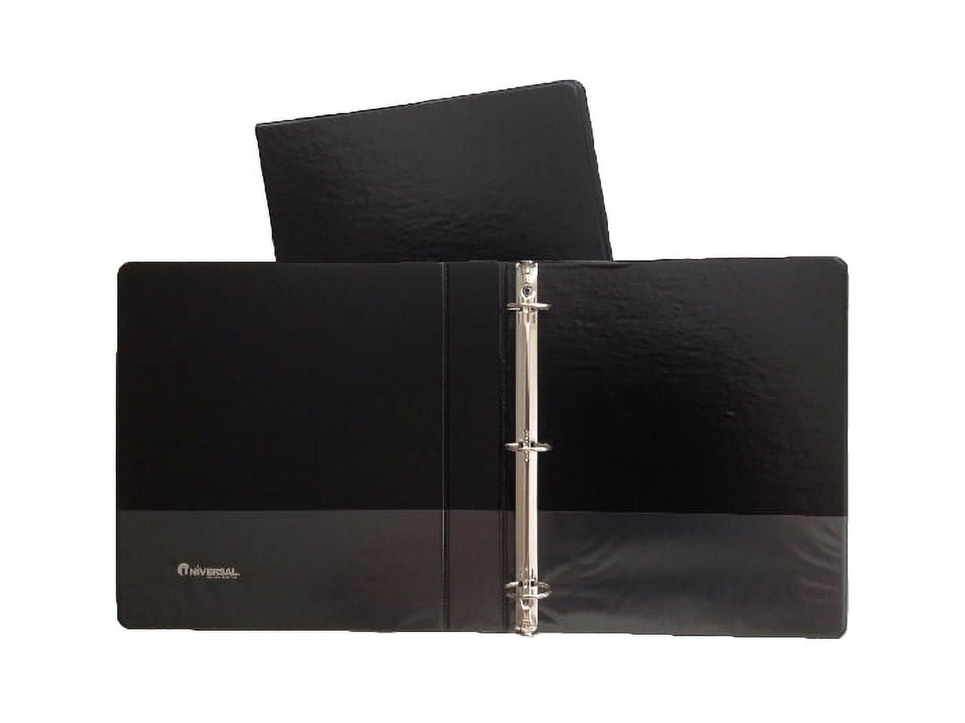 Black Vinyl Standard 3Ring Binders, 1.5Inch, for 8.5" x 11" Sheets