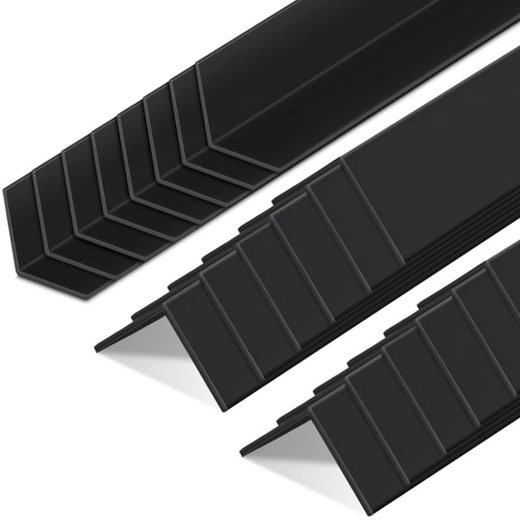 Black Vinyl Wall Corner Guards 3/4 x 48 inches 20 Count
