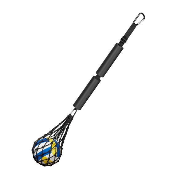 Black Volleyball Spike Training Aid, Training Equipment to Boost Spiking Power & Swing Technique (Ball Not Included)