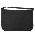 thumbnail image 1 of Black Waist Apron, Adjustable Waist Belt Half Apron, Durable, and Water Resistant Server Apron with Large Pockets for Waitress Book Phone Cutleries, for Server, Bartender, Barista, 1 of 8