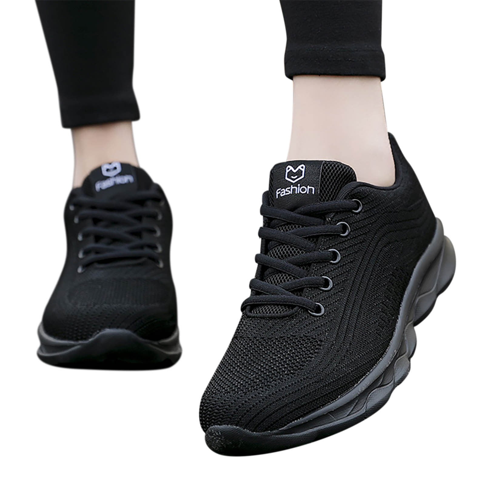 Black Walking Shoes Women Sneakers For Women Working Shoes Women White