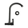 Black Wall Kitchen Faucet Water Purifier Single Lever Hole Tap Cold