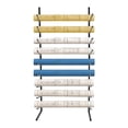 thumbnail image 1 of Black Wall Mount Blueprint Storage Rack, 9-Tier Blueprint Holder for Construction Plan, Hanging Vinyl Roll Holder, Poster Display Rack, Vertical Art Print Display Rack, 1 of 25