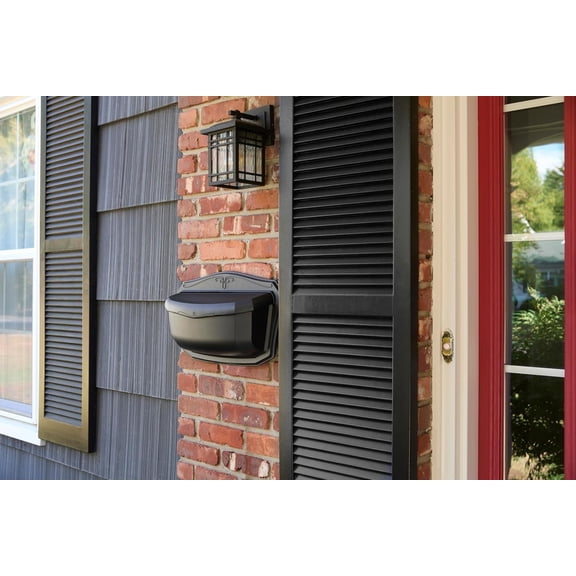 Black Wall Mount Mailbox - Die Cast Aluminum with Powder Coating for Easy Installation