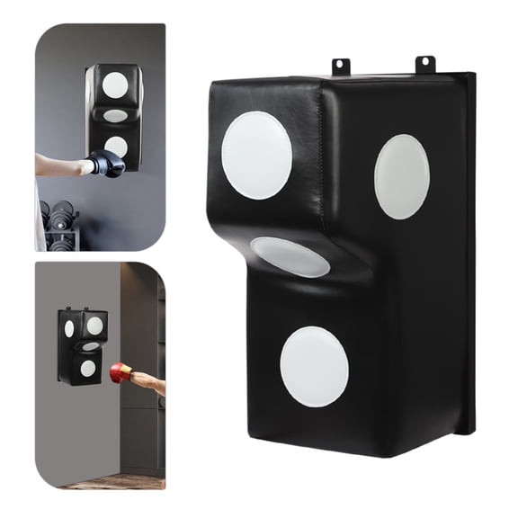 Wall Mount Punching Bag, Space-Saving Boxing Training Equipment for Hooks, Wall Mounted Uppercut Boxing Bag (15.7*11.8*27.5 in)