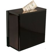Black Wall Mount Tip Box | Toke Box - 12W x 12H x 6D