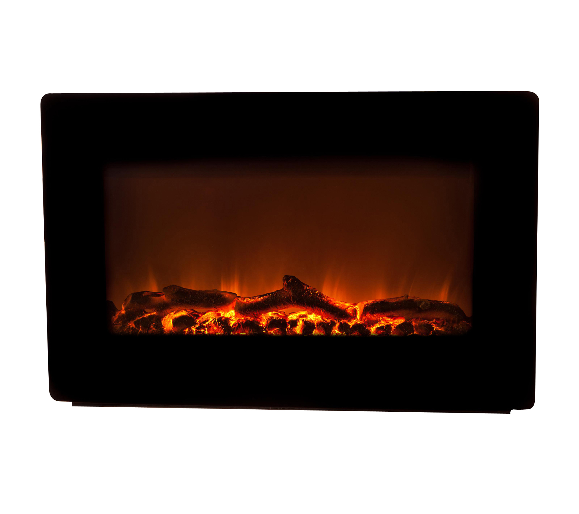Black Wall Mounted Electric Fireplace - image 1 of 7