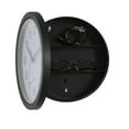 thumbnail image 1 of Black Wall Mounted Plastic Clock with Hidden Storage Door - Secret Interior Compartment, Hidden Safe for Storing Valuables - 10 Inch Dia - Home Security and Organization Solution with Modern Elegance, 1 of 7