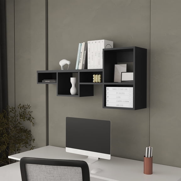 Easy Assembly & Open Storage - Floating Shelf for Primary Living Areas