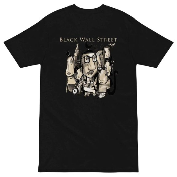 Black Wall Street Art Heads T-Shirt