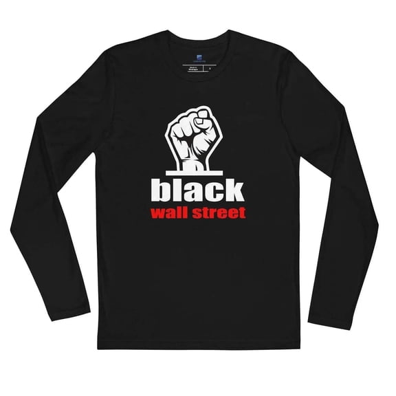 Black Wall Street Fist Long Sleeve T-Shirt