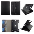 thumbnail image 1 of Black Wallet for Kurio tablet case 7 inch for android tablet cases 7 inch Slim fit standing protective rotating universal PU leather cash Pocket cover, 1 of 2