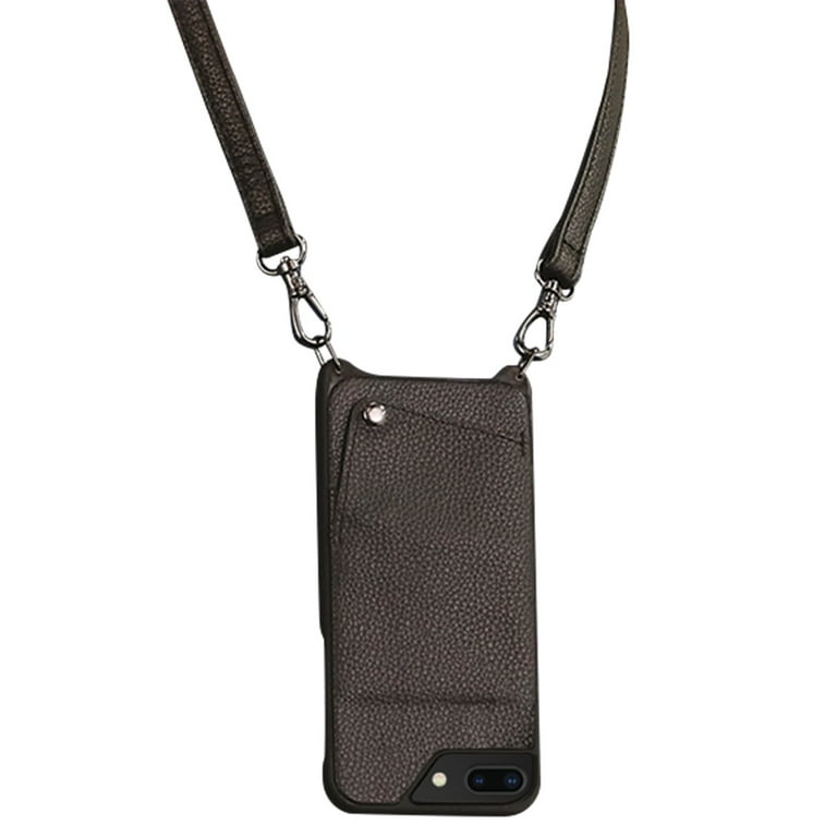 Bandolier iPhone 6/7/8 Plus Emma Crossbody Case Leather Black