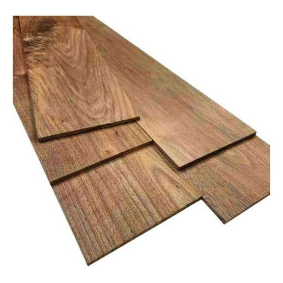 Black Walnut Boards for Crafts - 5 Pack 1/4 x 5 x 24 Inch Thin Wood - Kiln Dried, Sanded - Laser Cutting, Scroll Sawing, Shelves, DIY Projects