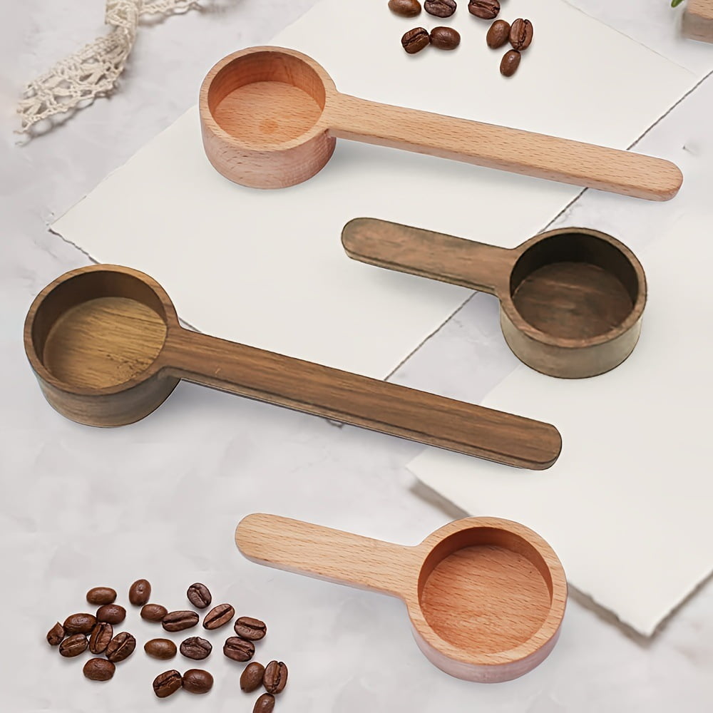 Black Walnut Coffee Bean Measuring Spoon Solid Wood Measuring Spoon