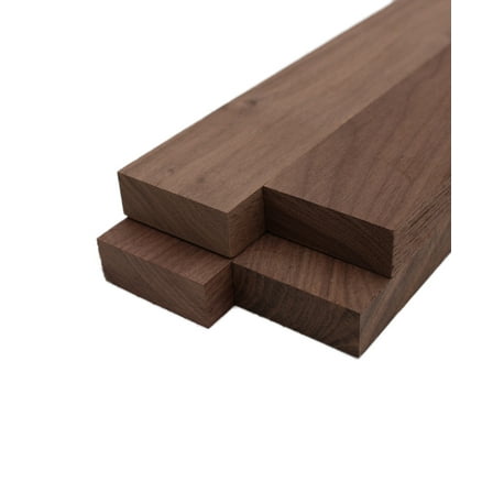 Black Walnut Lumber Board - 3/4" x 2" (4 Pcs)