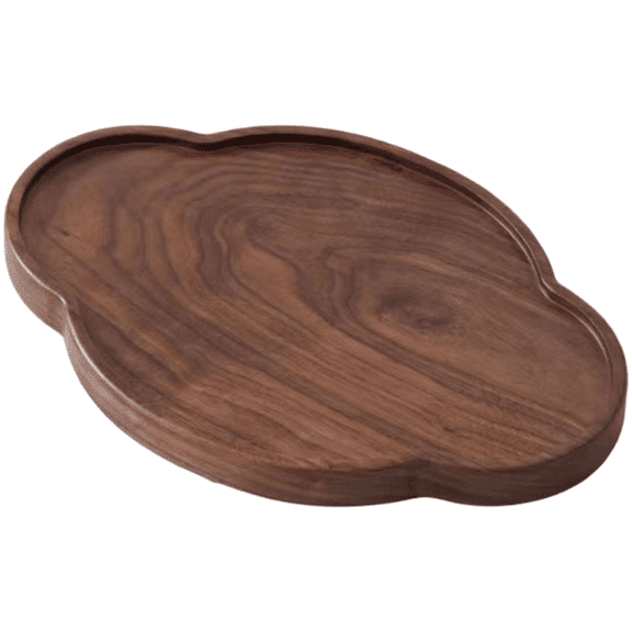 Black Walnut Tea Tray Gongfu Tea Set Chinese Style Wooden Tea Table with Cloud