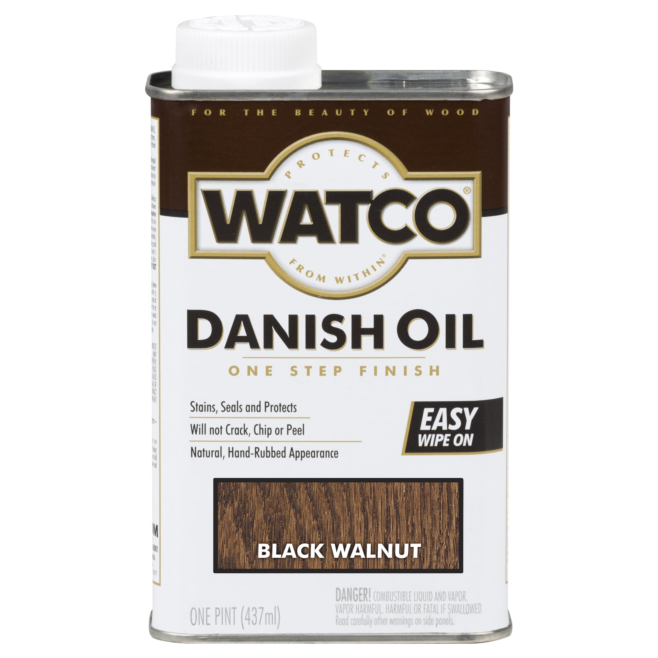 6 Pack, Black Walnut, Watco Danish Oil - 65351, Pint