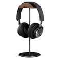 thumbnail image 1 of Black Walnut Wood Aluminum Headphone Stand Holder Nature Walnut Gaming Headset Holder Rack Earphone Brace with Solid Metal Base for Table Desk Display, 1 of 7