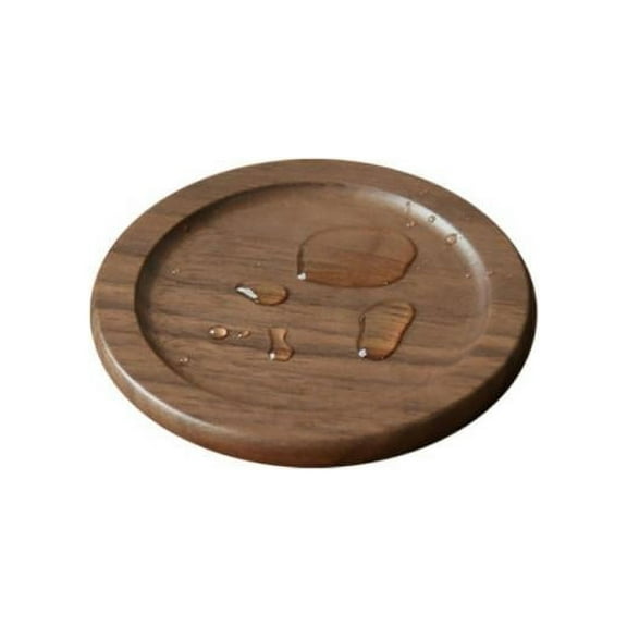 Black Walnut Wood Coasters For Drinks,Natural Non Slip Wooden Coasters