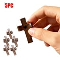 thumbnail image 1 of Black Walnut Wooden Thumb Cross Squishy Squishy for Adults Tactile Sensory Gadget Handmade Office Desk Accessory Indoor Personal Handle Piece 5 Pack, 1 of 9