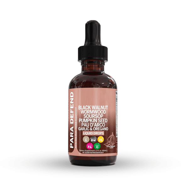 Black Walnut Wormwood Cleanse Drops – Herbal Digestive Tincture with Garlic, Turmeric, Berberine & Oregano Oil, Gut & Immune Support for Men & Women