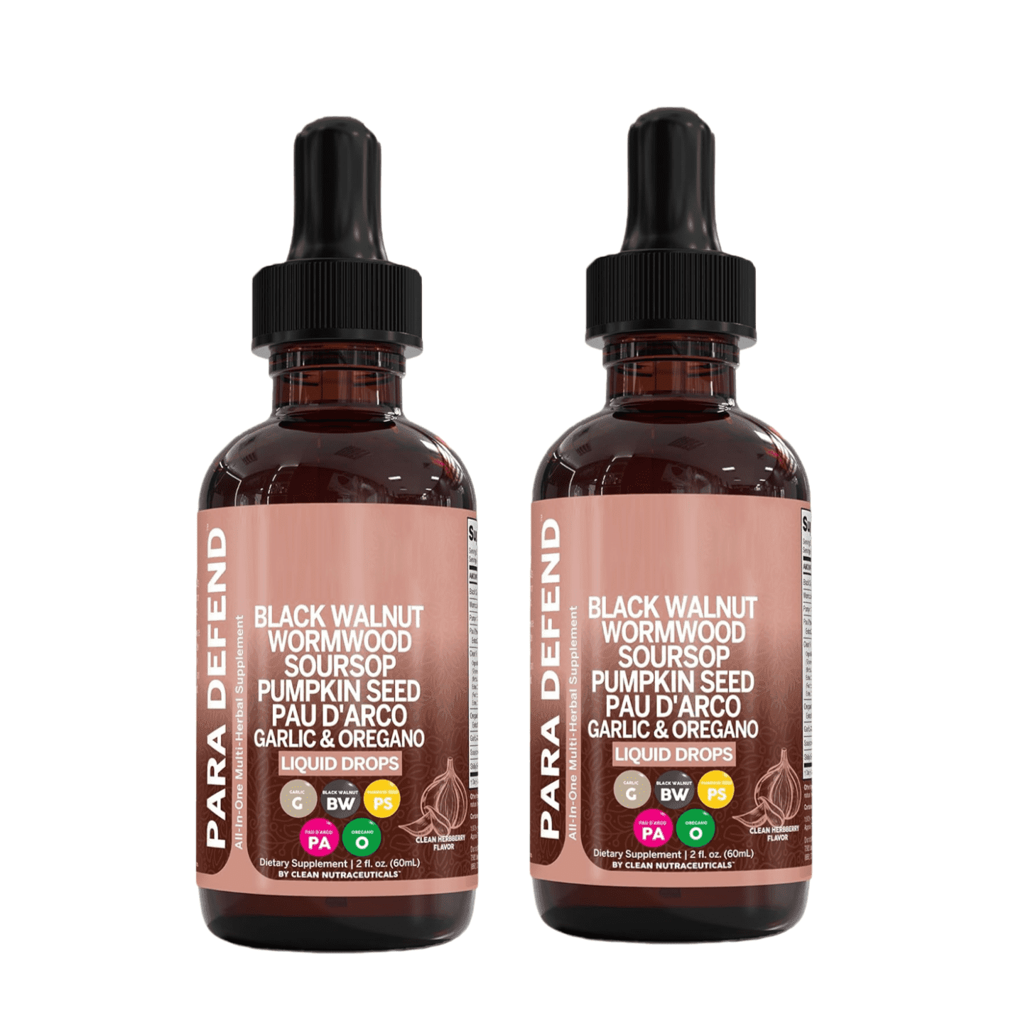 Black Walnut Wormwood Cleanse Drops – Herbal Digestive Tincture with Garlic, Turmeric, Berberine & Oregano Oil, Gut & Immune Support for Men & Women