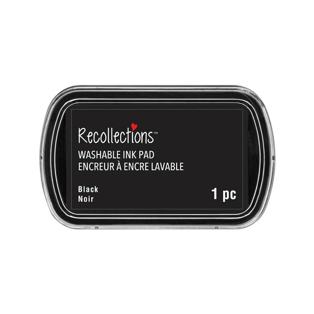 Black Washable Ink Pad by Craft Smart - Use On Paper - Chipboard - Wood - and More. Ideal for Scrapbooking - Card Making - Arts & Crafts - Bulk 12 Pack