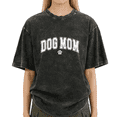 thumbnail image 1 of Black Washed Dog Mom Minimal Paw Tshirt Graphic Tees Shirts Mother's Day Classic S-2XL Tops, 1 of 5
