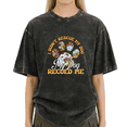 thumbnail image 1 of Black Washed I Didn't Rescue My Dog Rescue Me Cute Floral Print Tshirt Graphic Tees Shirts S-2XL Tops, 1 of 5