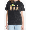 thumbnail image 1 of Black Washed Print Tshirt Graphic Tees Shirts S-2XL Irish Green Lab Dog Shamrock for Daily Outfits Tops, 1 of 5