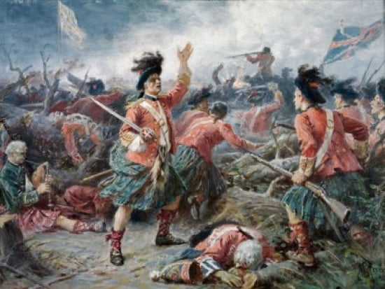 Black Watch Regiment at Ticonderoga Canvas Art - (18 x 24)