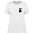 thumbnail image 1 of Black Watercolor Furry Kitten Tee Women's -Image by Shutterstock, 1 of 2