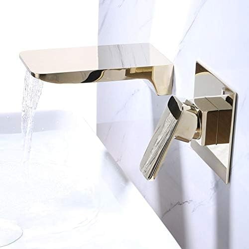 Black Waterfall Spout Basin Faucets Dual Hole Widespread Lavatory Sink Mixer Crane Single Lever Bathroom Washing Basin Mixer Tap