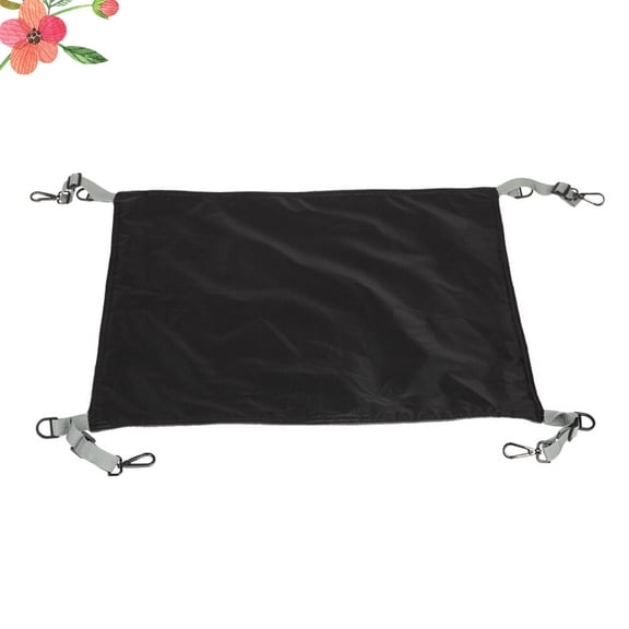 Black Waterproof Cat Sleeping Bed Durable Mat Space Saving Removable Pet Lounger