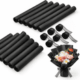 Flower Ribbion Black Waterproof Flower Wrapping Paper and Ribbon Set, 120 Sheets ...
