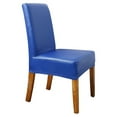 Black Waterproof PU Stretch Chair Covers Wedding Banquet Dining Seat