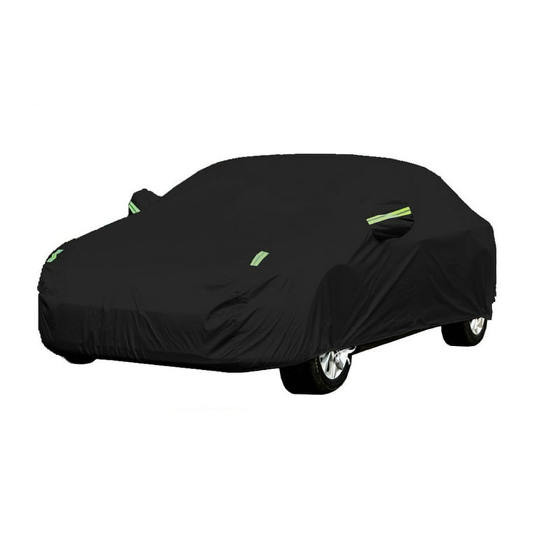 Black Waterproof Universal Full Car Cover All Weather Protection Outdoor  Indoor Use for Sedan - 177 x 68 x 59