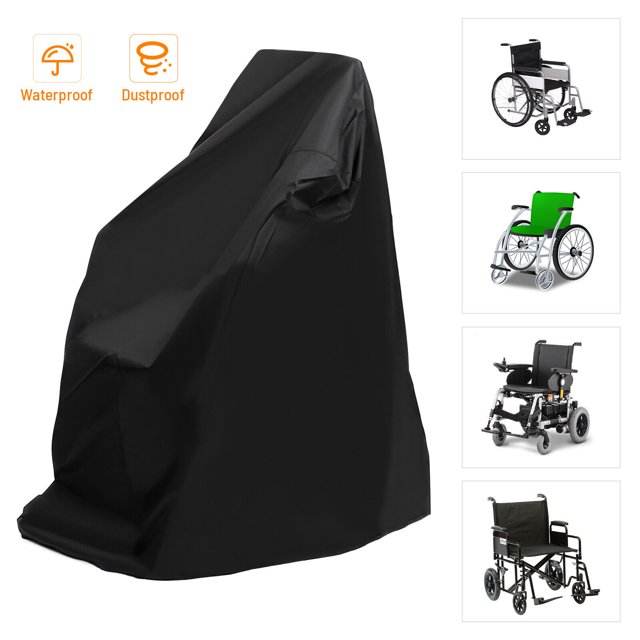 Black Waterproof Wheelchair Outdoor Storage Cover Electric Manual