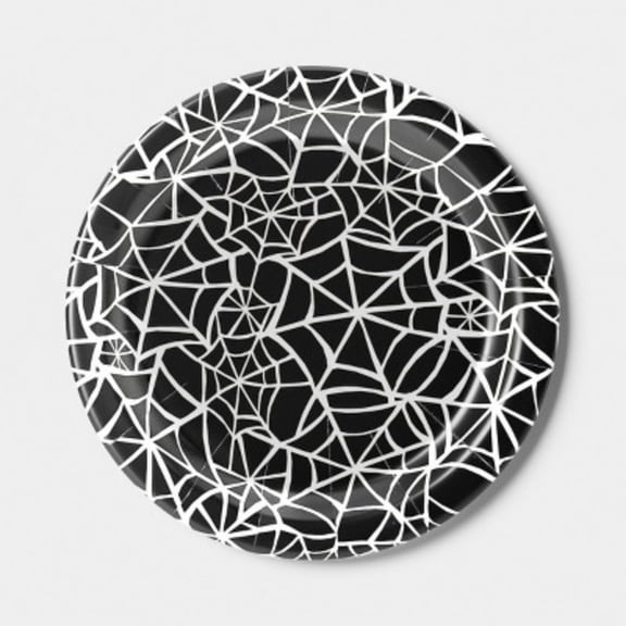 Black Web Disposable Dinner Plates 9" - 20ct - Hyde and EEK! Boutique