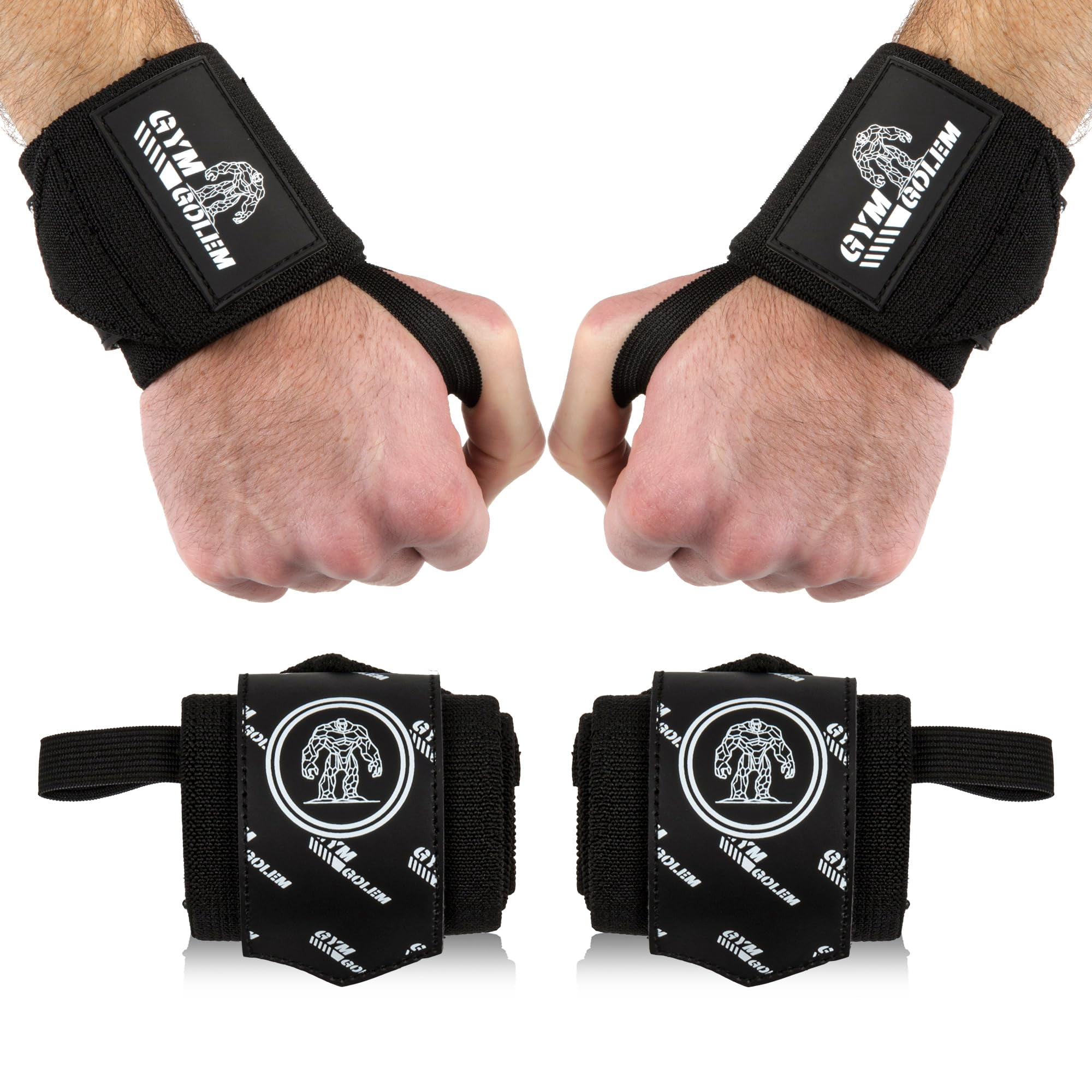 Protège-Poignets Haltérophilie - Bandes Élastiques Robustes Pour Développé Couché, Crossfit Et Powerlifting - 3