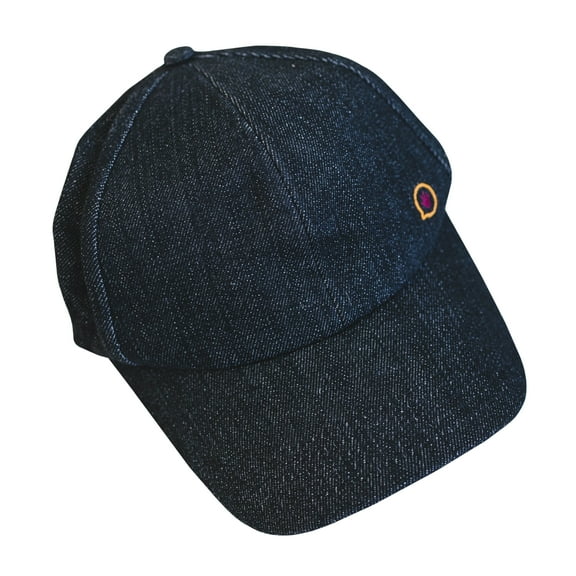 Fun and Function Weighted Baseball Cap, Sensory Hat with Weights, Black Denim, Fits Head Size 22-24