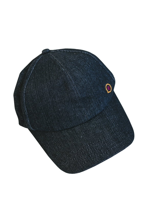 Weighted Baseball Cap, Sensory Hat with Weights, Black Denim, Fits Head Size 22-24