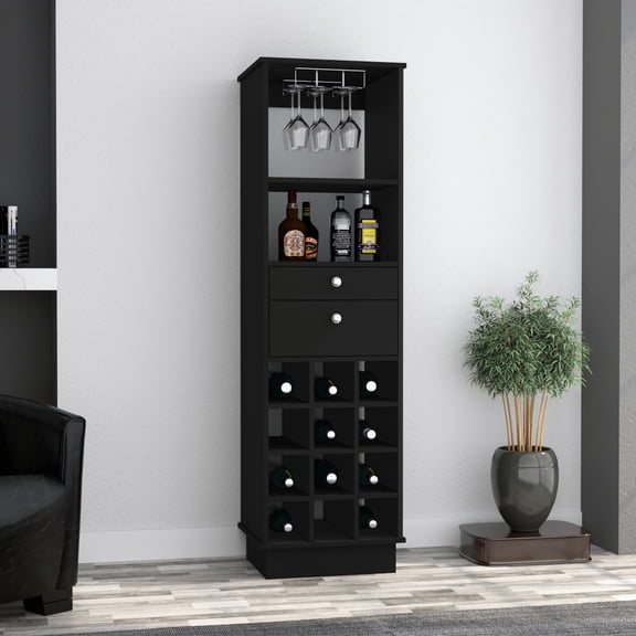 Black Wengue Design | Offer Extra Storage | Home Gym Bar | Have a Drink after Workout