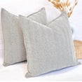 thumbnail image 1 of Black & White 20x20 inches Chenille Decorative Pillow Covers Set of 2 / Soft Cozy Cushion Covers Chevron Pattern, 1 of 6