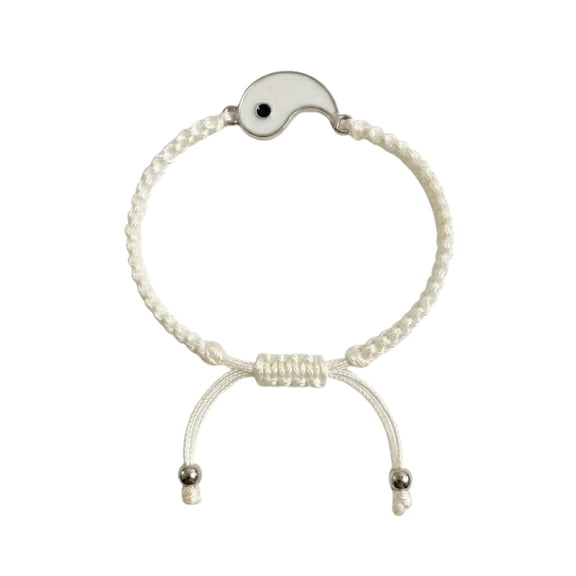 Adjustable Yin Yang Beaded Bracelet for Men Women