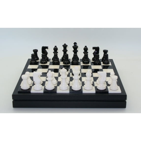 Black & White Alabaster Chest